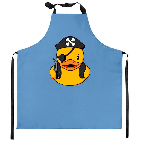 Pirate Rubber Duck Kitchen Aprons