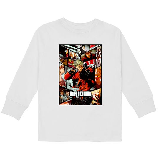 Trigun vash the stampede - Trigun -  Kids Long Sleeve T-Shirts