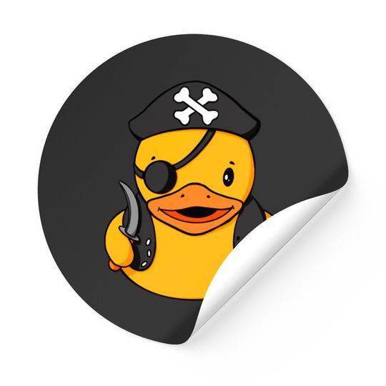 Pirate Rubber Duck Stickers