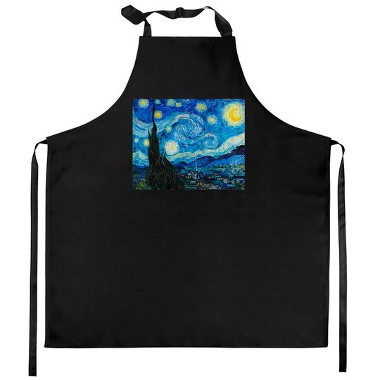 The Starry Night by Vincent Van Gogh - Starry Night - Kitchen Aprons