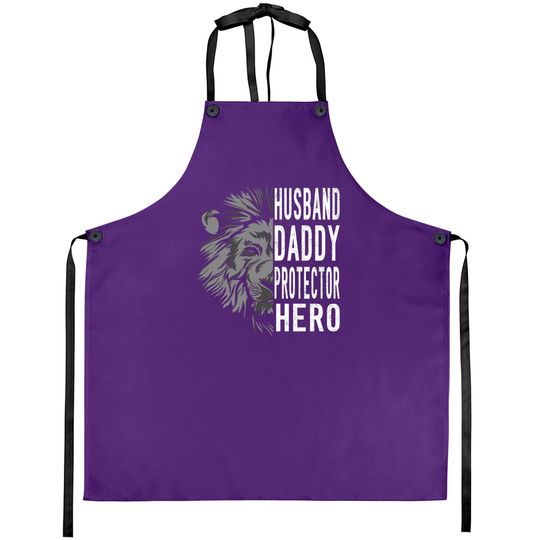 Discover husband daddy protective hero.father's day gift - Husband Daddy Protector Hero - Aprons