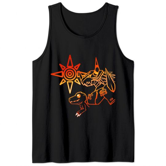 Crest of Courage - Digimon - Tank Tops