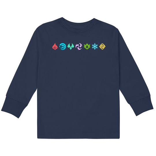Discover Genshin Visions - Genshin Impact -  Kids Long Sleeve T-Shirts