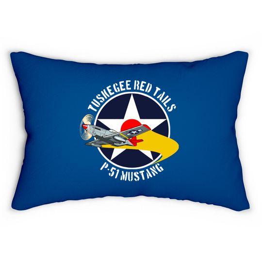 Discover Tuskegee Red Tails - Tuskegee Airmen - Lumbar Pillows