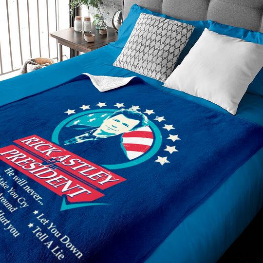 Rick Astley for President Edit - Rick Astley For President - Baby Blankets
