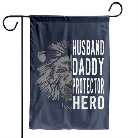 husband daddy protective hero.father's day gift - Husband Daddy Protector Hero - Garden Flags