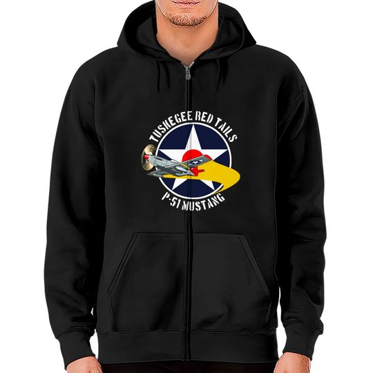 Tuskegee Red Tails - Tuskegee Airmen - Zip Hoodies