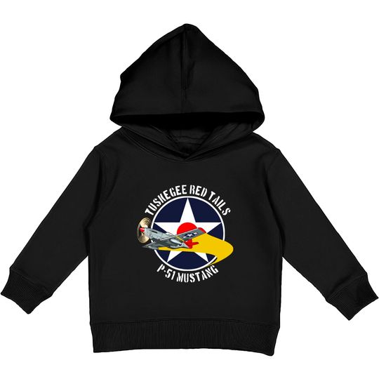 Discover Tuskegee Red Tails - Tuskegee Airmen - Kids Pullover Hoodies