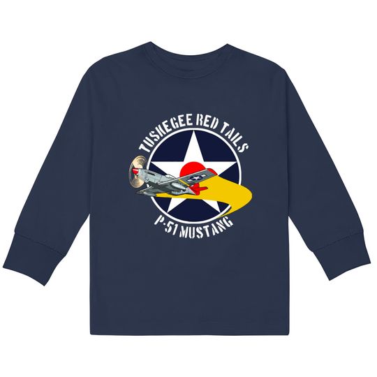 Tuskegee Red Tails - Tuskegee Airmen -  Kids Long Sleeve T-Shirts