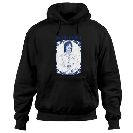John Prine - Vintage Faded Style Fan Artwork - John Prine - Hoodies