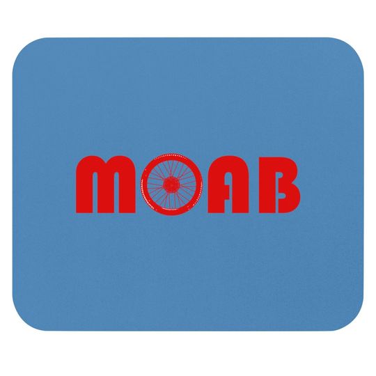 Discover Moab (Bike Wheel) - Mountain Bike - Mouse Pads