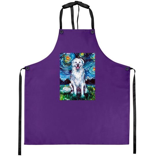 Great Pyrenees Night - Great Pyrenees - Aprons