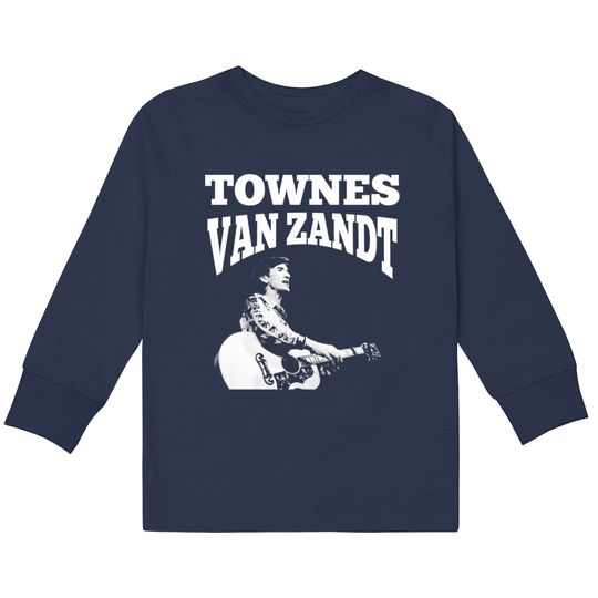 American singer-songwriter legend fans gift - Townes Van Zandt American Songwriting -  Kids Long Sleeve T-Shirts