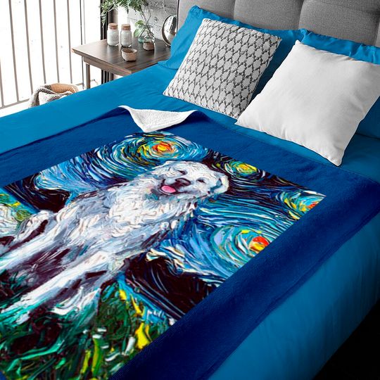 Discover Great Pyrenees Night - Great Pyrenees - Baby Blankets