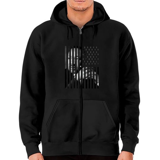 MLK - American Flag - Mlk - Zip Hoodies