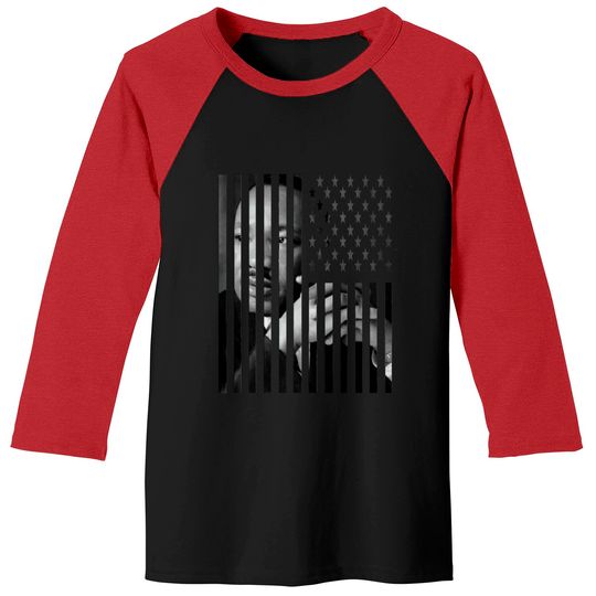 MLK - American Flag - Mlk - Baseball Tees