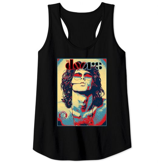 The Doors Jim Morrison American Poet Official Rock Music Tank Tops