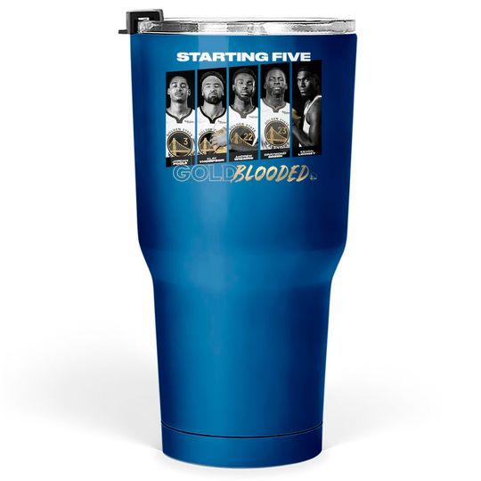Warriors Gold Blooded Tumblers 30 oz, Standing Five Gold Blooded Tumblers 30 oz,