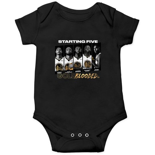 Warriors Gold Blooded Onesies, Standing Five Gold Blooded Onesies,