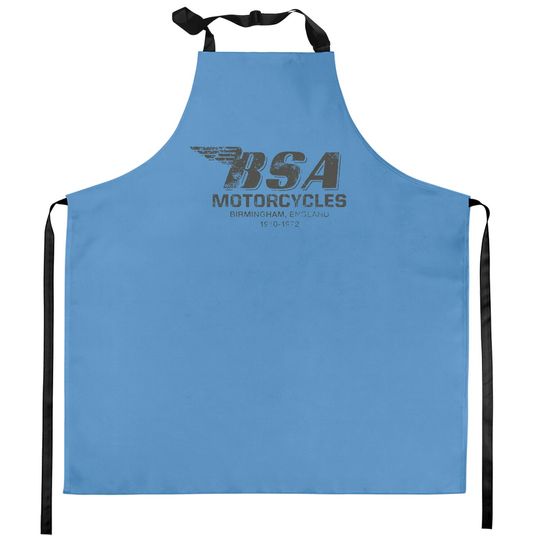 BSA Birmingham Logo British Motorcycles Kitchen Apron Kitchen Aprons