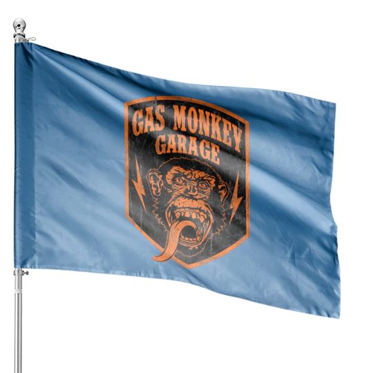 Gas Monkey Garage Shield House Flag House Flags