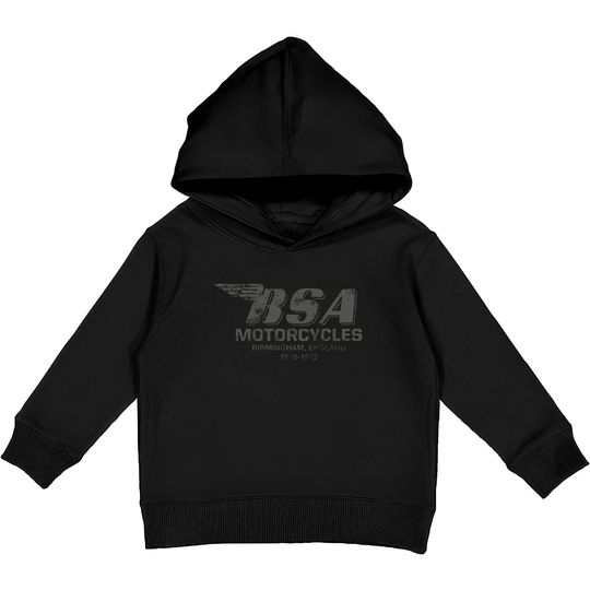 BSA Birmingham Logo British Motorcycles Tee Kids Pullover Hoodies