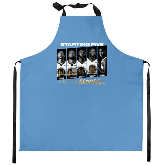 Discover Warriors Gold Blooded Kitchen Apron, Standing Five Gold Blooded Kitchen Aprons,