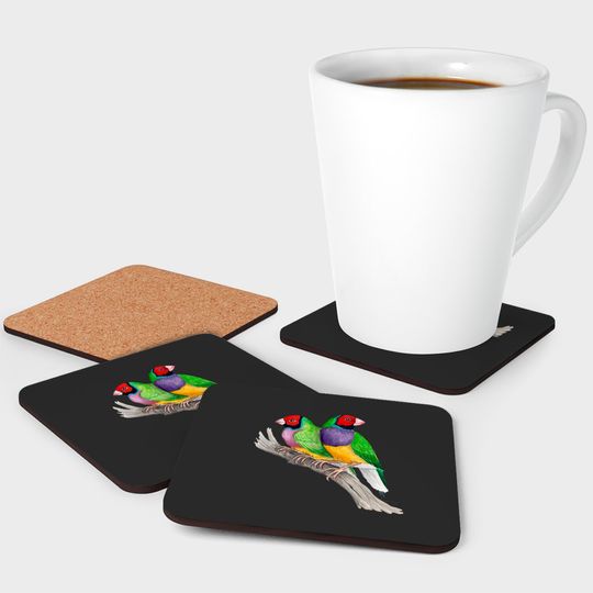 Gouldian Finches Classic Coasters