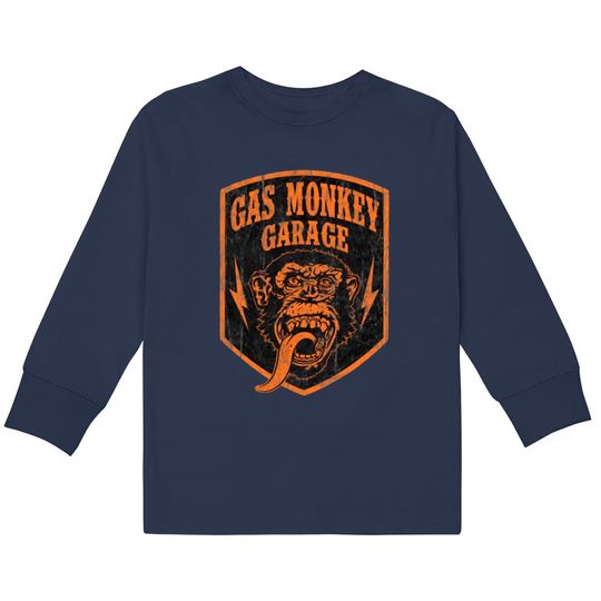Discover Gas Monkey Garage Shield Tee  Kids Long Sleeve T-Shirts