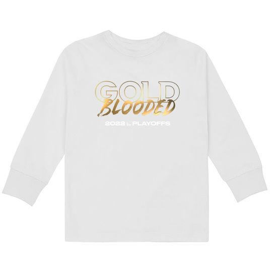 Gold blooded Warriors  Kids Long Sleeve T-Shirts