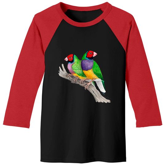 Discover Gouldian Finches Classic Baseball Tees