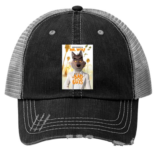 Discover The Bad Guys Movie 2022, Mr Wolf  Classic Trucker Hats