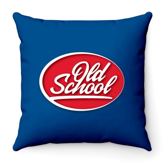 Discover Old School logo - Old School - Throw Pillows