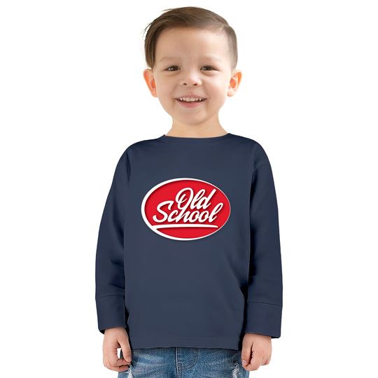 Old School logo - Old School -  Kids Long Sleeve T-Shirts