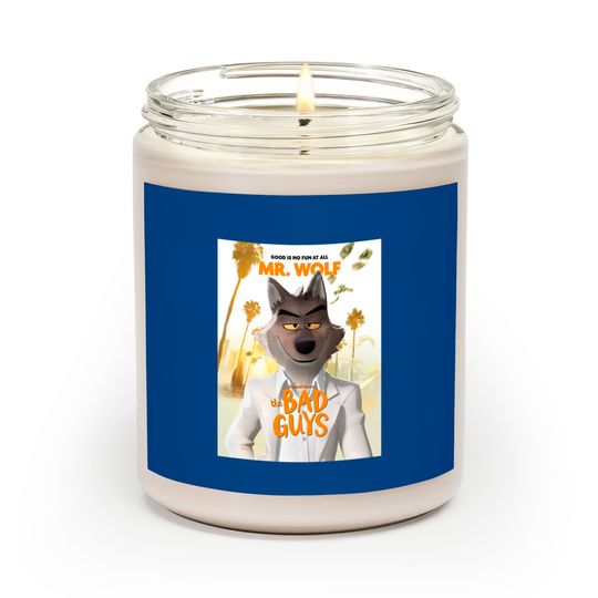 The Bad Guys Movie 2022, Mr Wolf  Classic Scented Candles