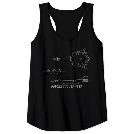 Discover Lockheed YF-12A (Stealth Fighter) (white) - Stealth Fighter - Tank Tops