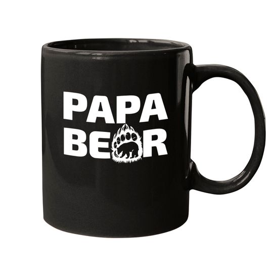 papa bear - Papa Bear Father Day Gift Idea - Mugs
