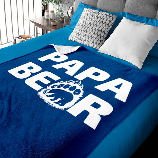 papa bear - Papa Bear Father Day Gift Idea - Baby Blankets