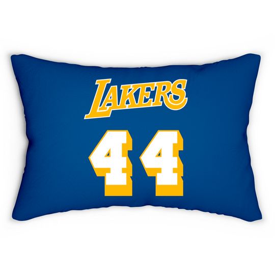 Jerry West Jersey - Jerry West - Lumbar Pillows