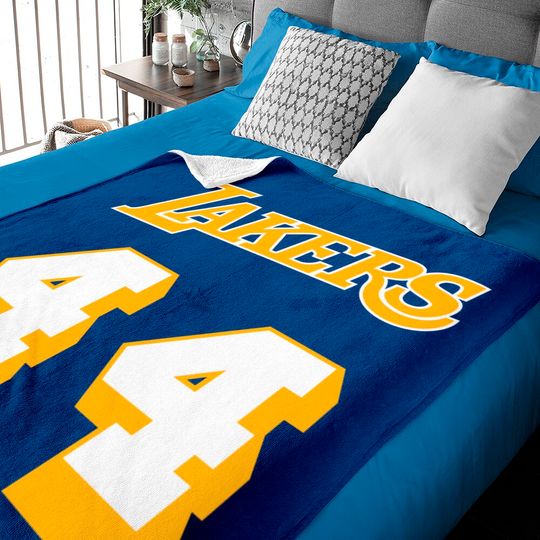 Jerry West Jersey - Jerry West - Baby Blankets