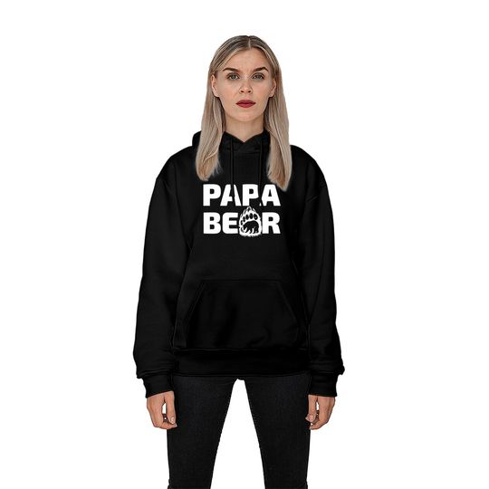 papa bear - Papa Bear Father Day Gift Idea - Hoodies