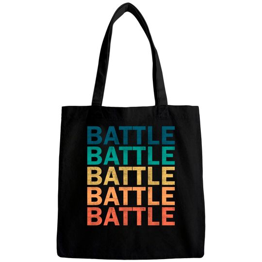 Battle Name T Shirt - Battle Vintage Retro Name Gift Item Tee - Battle - Bags