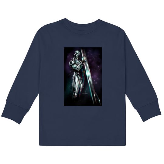 Silver Surf - Silver Surfer Marvel -  Kids Long Sleeve T-Shirts