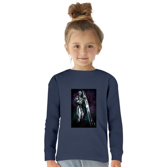 Silver Surf - Silver Surfer Marvel -  Kids Long Sleeve T-Shirts