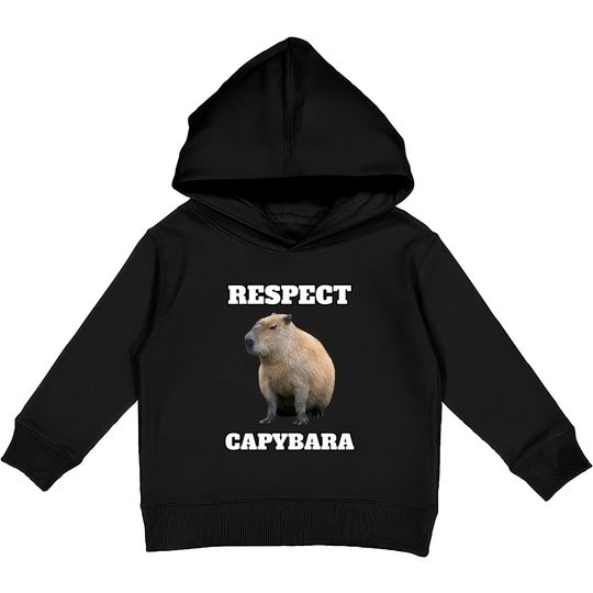 Respect Capybara - Respect Capybara - Kids Pullover Hoodies
