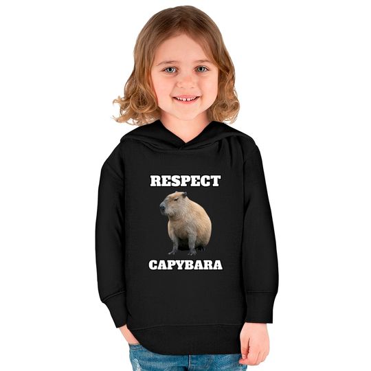 Respect Capybara - Respect Capybara - Kids Pullover Hoodies