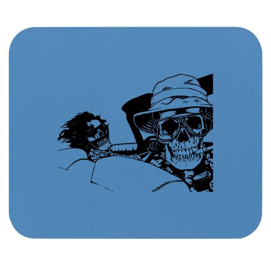 Mouse Pads Fear Loathing Las Vegas Skull Skeleton Bat Country Dr. Gonzo Hunter S Thompson Cult Movie Psychedelic Trippy LSD Acid