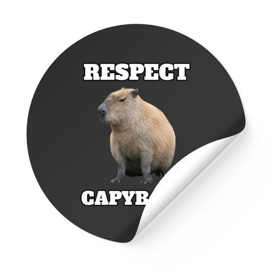 Respect Capybara - Respect Capybara - Stickers