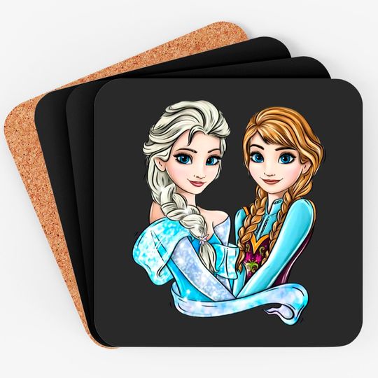 Frozen 2 Princess Elsa Anna Coasters