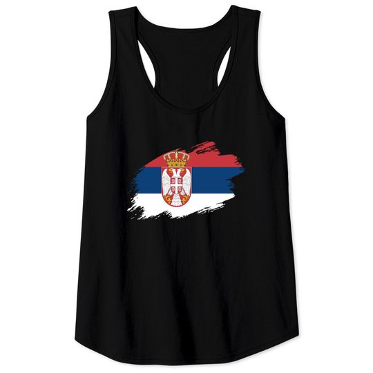 Serbia Serbian flag Tank Tops